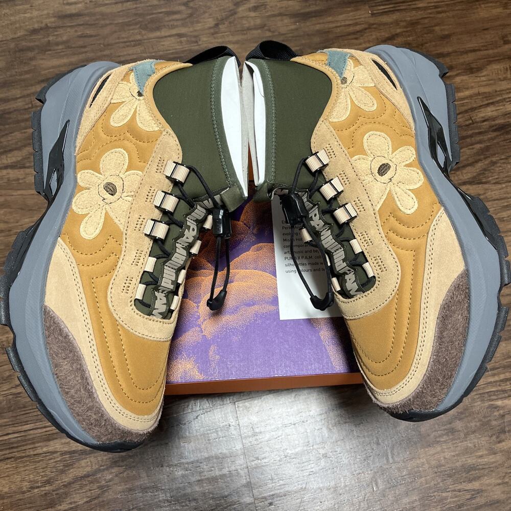 Size 10- PUMA Men’s Nano Pam Perks & Mini Mid BIO/VERSE Brown Hiking 387037 - Picture 3 of 11